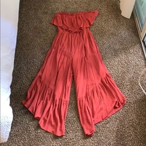 Burnt orange jumpsuit